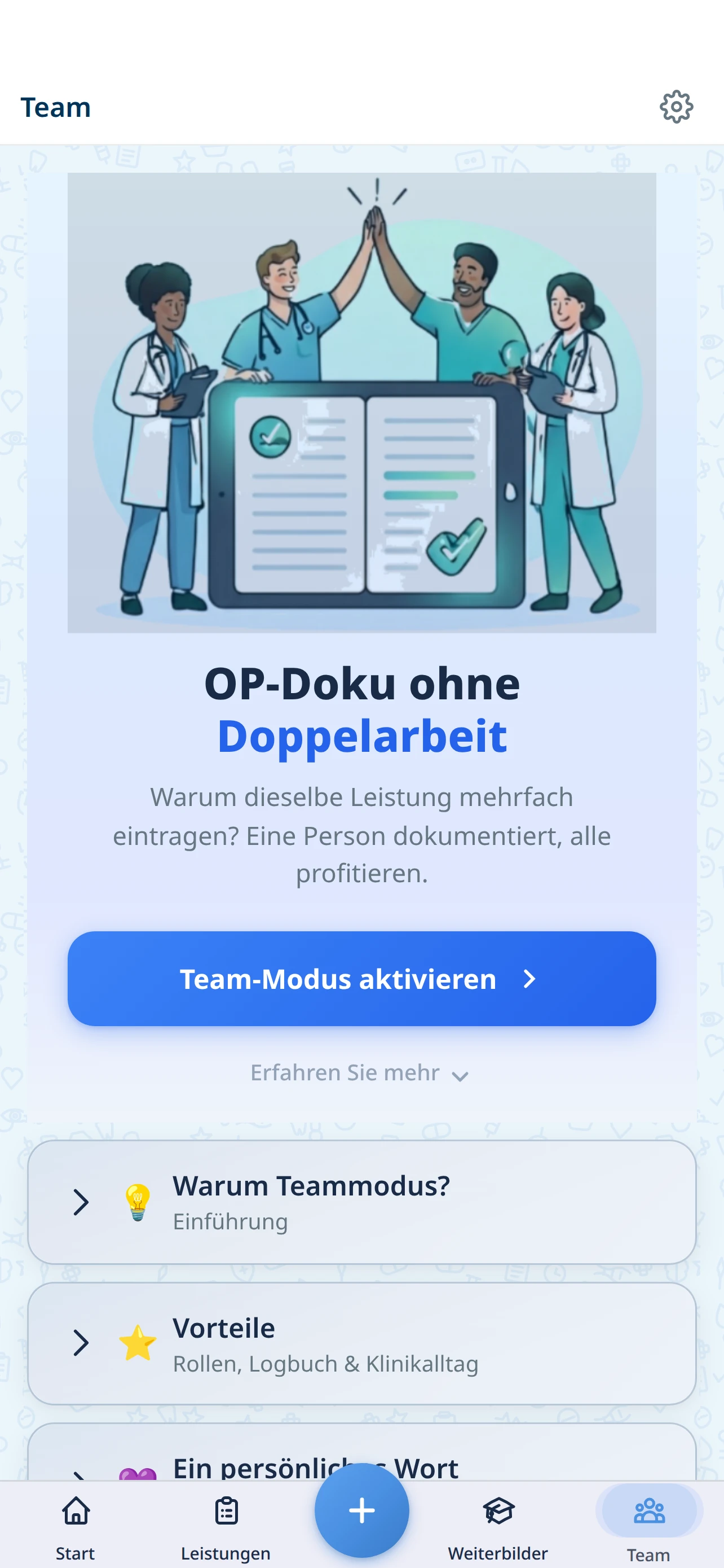WDoku Team-Tab